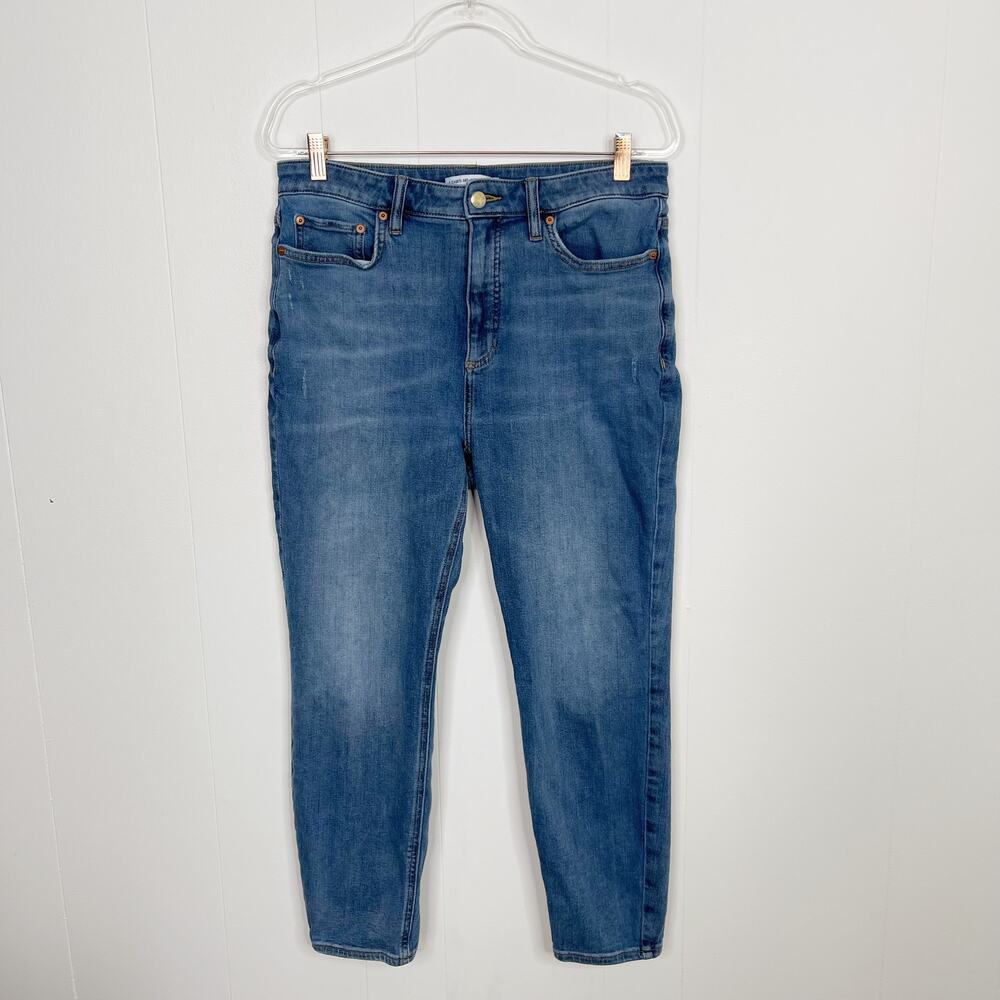 Elizabeth & James Organic Cotton High Rise Vintage Straight Leg Jeans 14 / 32